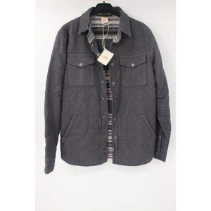 NWOT Mens small reversible bondi jacket gray quilted aztec tribal native.